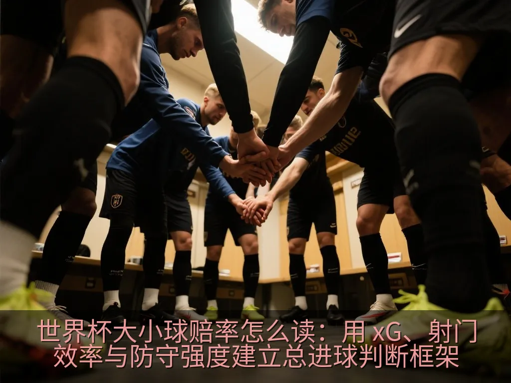 展示足球比赛总进球分布与关键指标关系的数据可视化图
